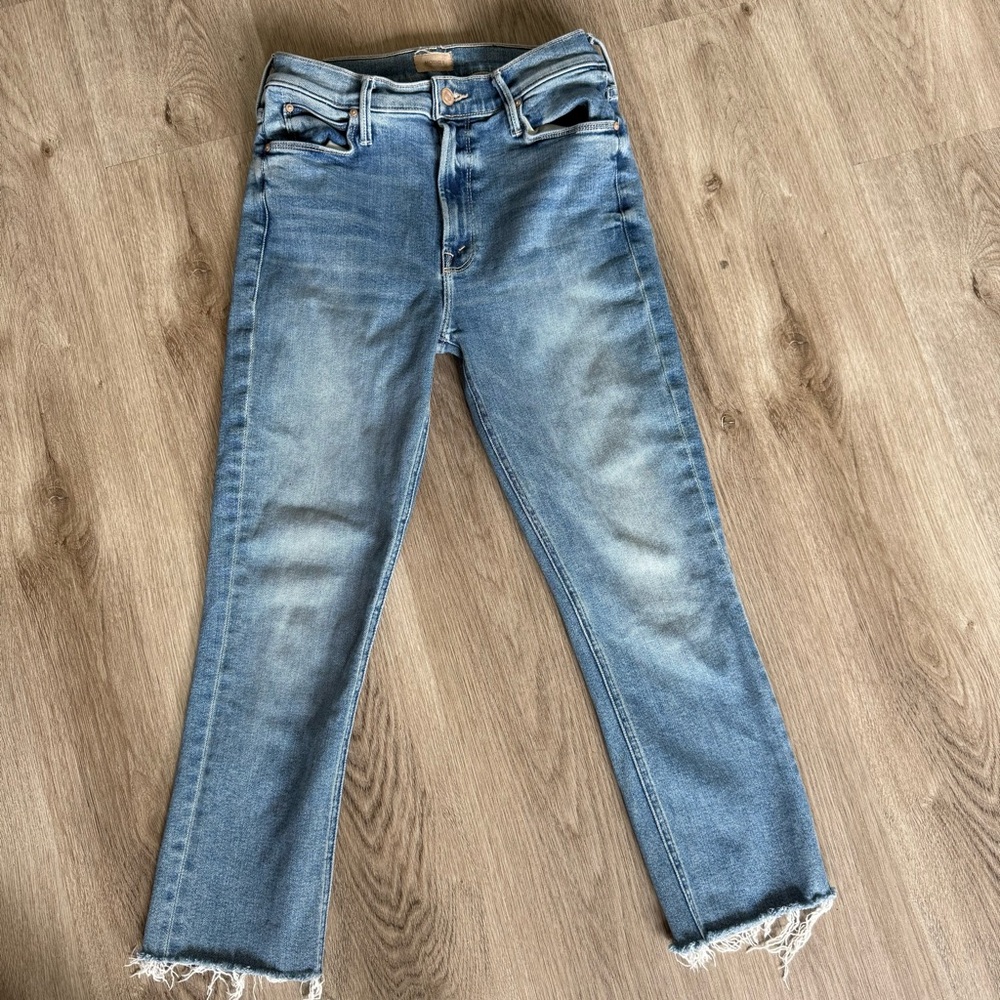 MOTHER Blue Ankle & Cropped Jeans